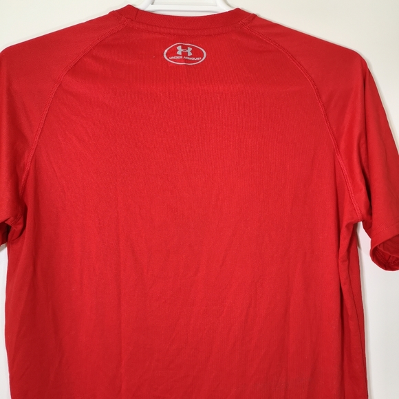 Under Armour  MLB Cleveland Guardians Baseball  Men's T-Shirt  Red  Size M - Picture 8 of 10